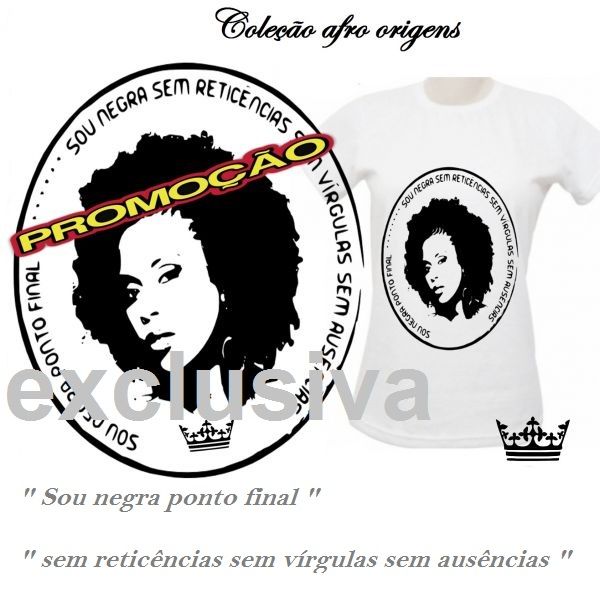 Camiseta orgulho afro